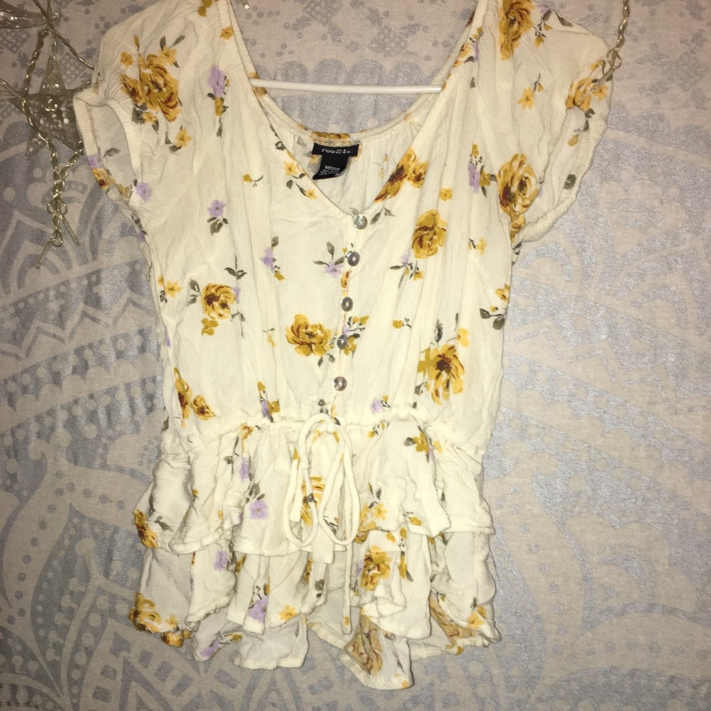 Rue 21 ruffled shirt